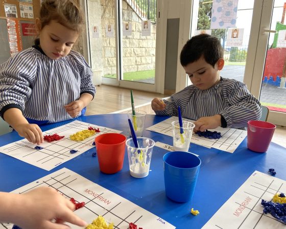 Els nens de P3 comencem a conèixer a Mondrian