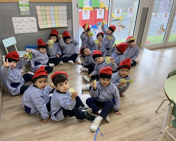Els nens de P3 estem treballant el projecte d’en Patufet, el cos i els sentits
