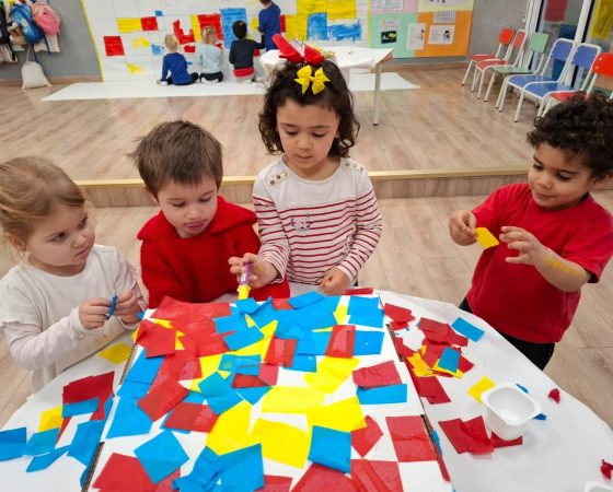 Mondrian a la classe del Pollet Piu